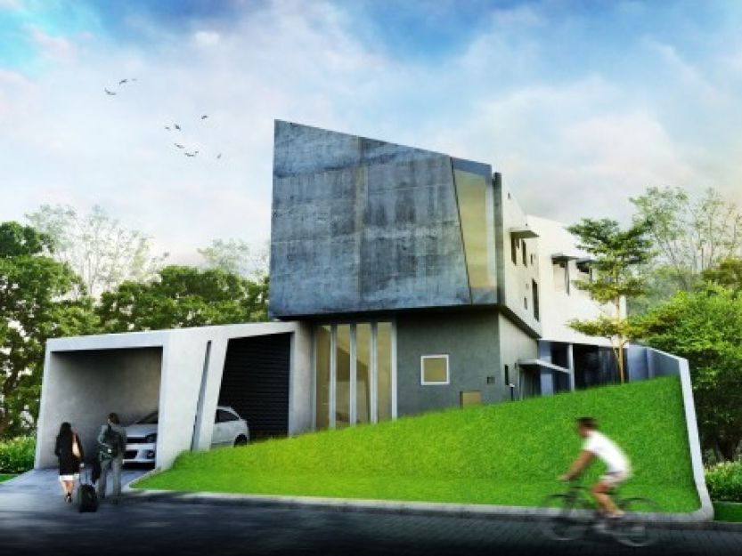 Rumah Miring Rungkut